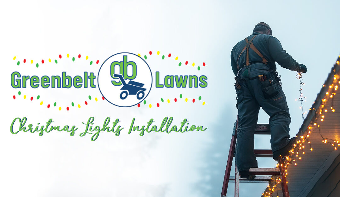Greenbelt Lawns hangs Christmas lights with their Christmas Lights Installation service